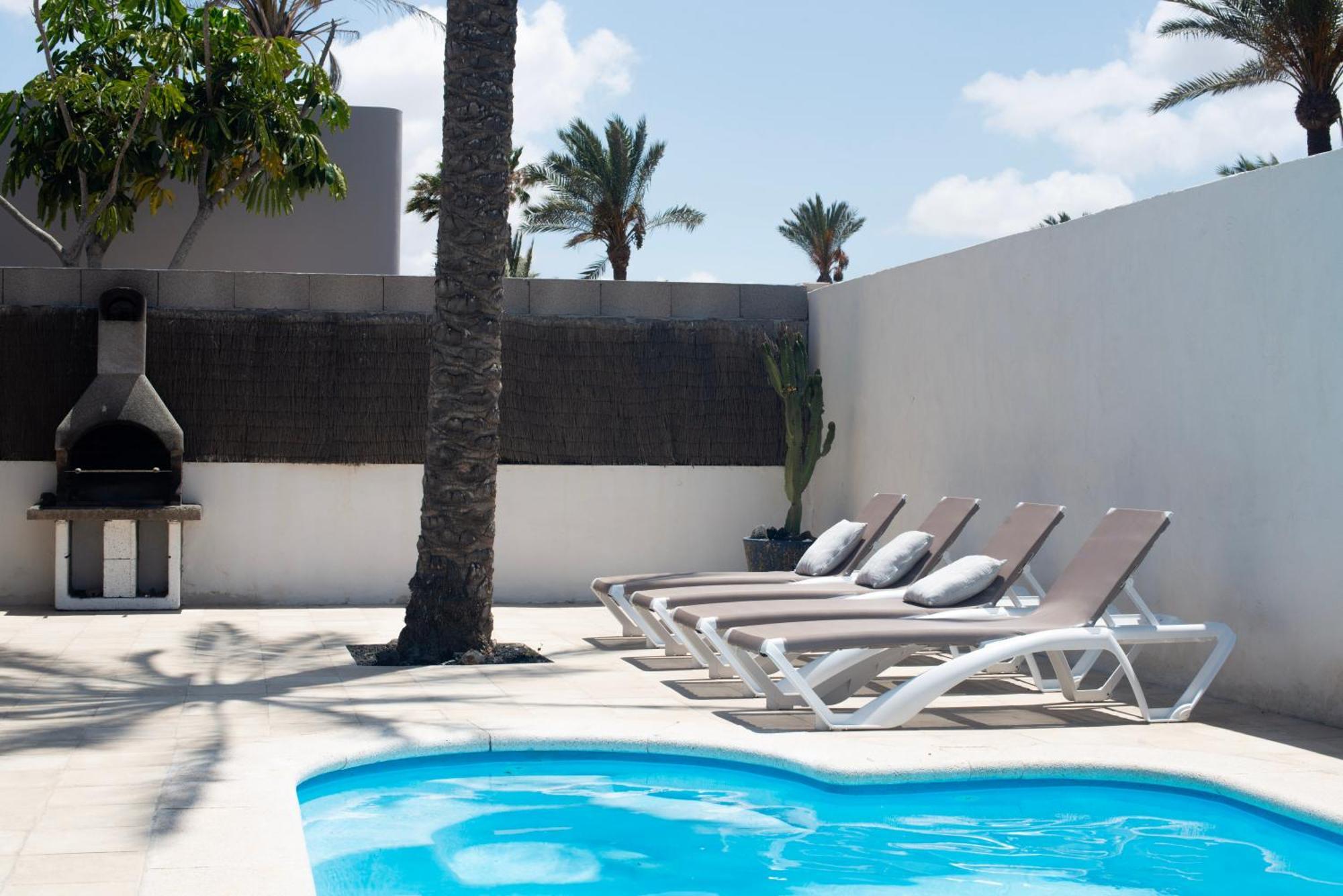 House Boho Palm With Private Heated Pool And Garden, 3 Bedrooms, Wi-Fi Corralejo Buitenkant foto