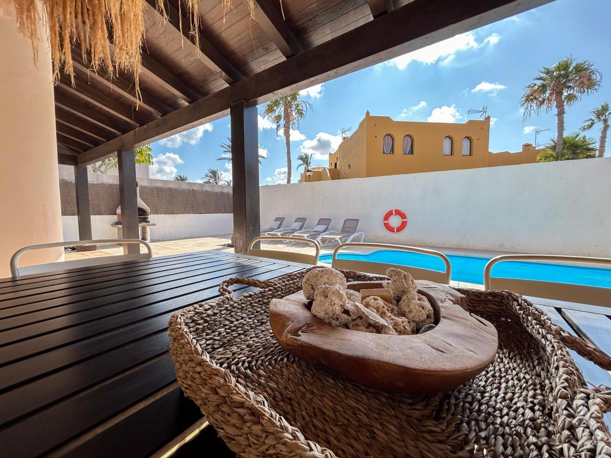 House Boho Palm With Private Heated Pool And Garden, 3 Bedrooms, Wi-Fi Corralejo Buitenkant foto