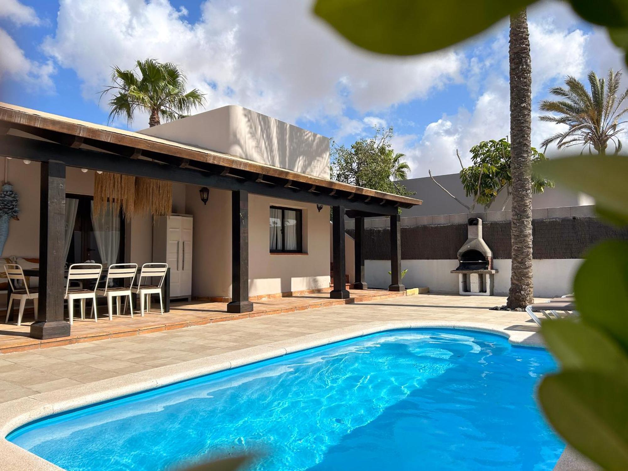 House Boho Palm With Private Heated Pool And Garden, 3 Bedrooms, Wi-Fi Corralejo Buitenkant foto