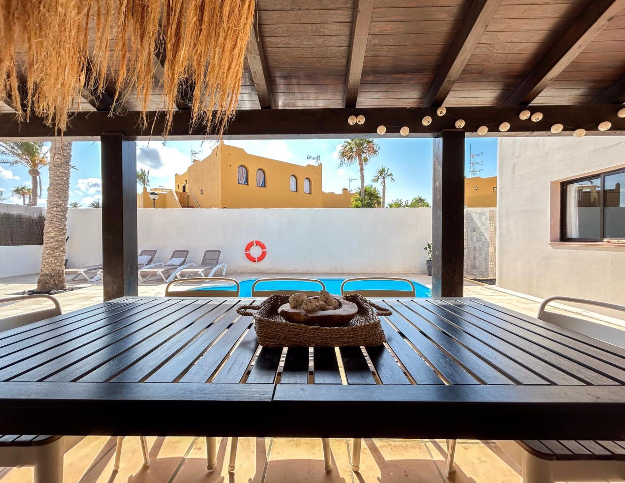 House Boho Palm With Private Heated Pool And Garden, 3 Bedrooms, Wi-Fi Corralejo Buitenkant foto